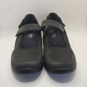 DREW Women's Buttercup Mary Jane Black Slip-On Comfort Shoe Sz 9W Walkers Ortho